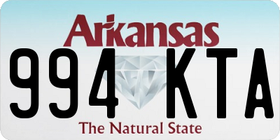 AR license plate 994KTA