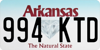 AR license plate 994KTD