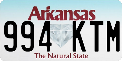 AR license plate 994KTM