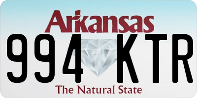 AR license plate 994KTR