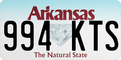AR license plate 994KTS