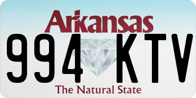 AR license plate 994KTV
