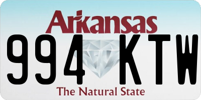 AR license plate 994KTW