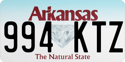 AR license plate 994KTZ