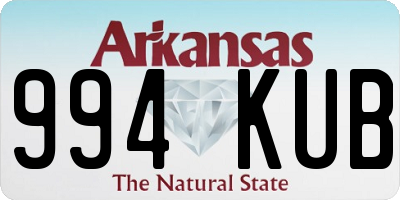 AR license plate 994KUB