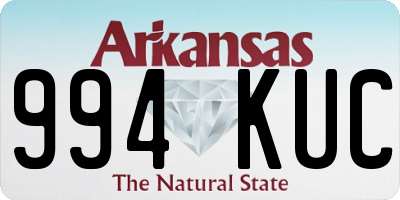 AR license plate 994KUC