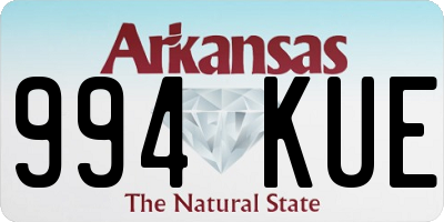 AR license plate 994KUE