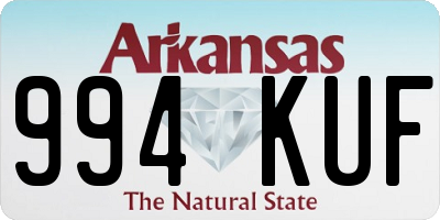 AR license plate 994KUF