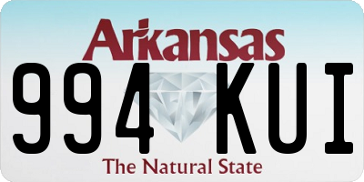 AR license plate 994KUI