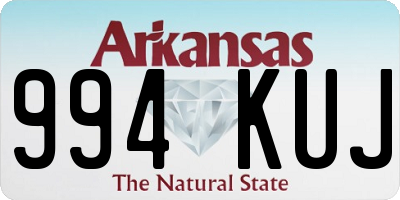 AR license plate 994KUJ