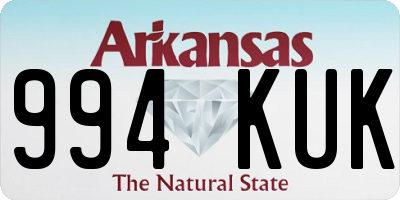 AR license plate 994KUK