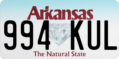 AR license plate 994KUL