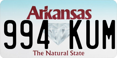 AR license plate 994KUM