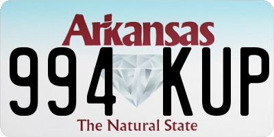 AR license plate 994KUP