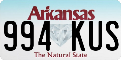 AR license plate 994KUS