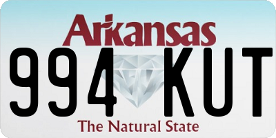 AR license plate 994KUT