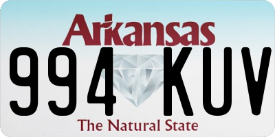 AR license plate 994KUV