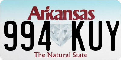 AR license plate 994KUY