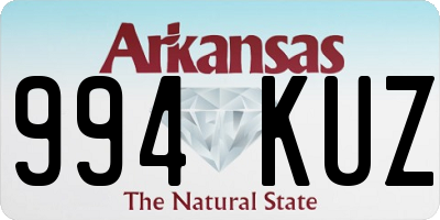 AR license plate 994KUZ