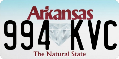 AR license plate 994KVC