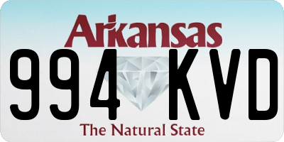 AR license plate 994KVD