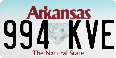 AR license plate 994KVE