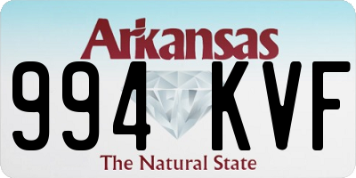 AR license plate 994KVF