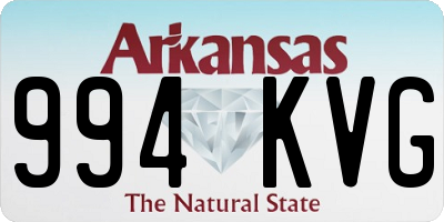 AR license plate 994KVG