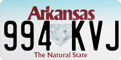 AR license plate 994KVJ