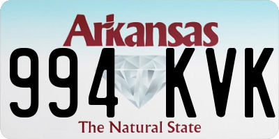 AR license plate 994KVK