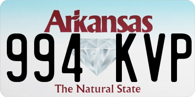 AR license plate 994KVP