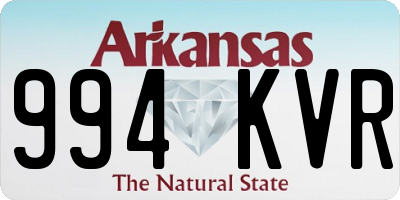 AR license plate 994KVR