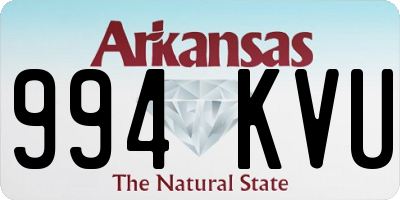 AR license plate 994KVU