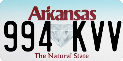 AR license plate 994KVV