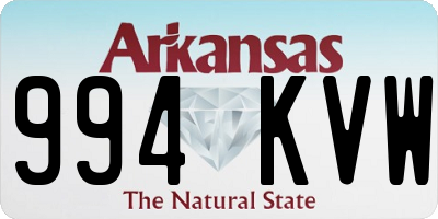 AR license plate 994KVW