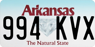 AR license plate 994KVX
