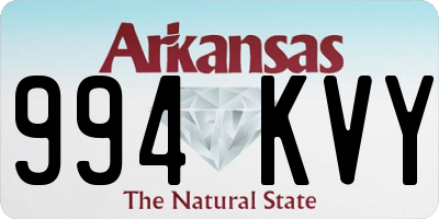 AR license plate 994KVY