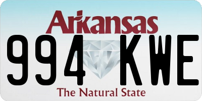 AR license plate 994KWE