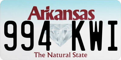 AR license plate 994KWI