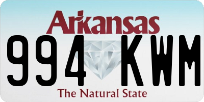 AR license plate 994KWM