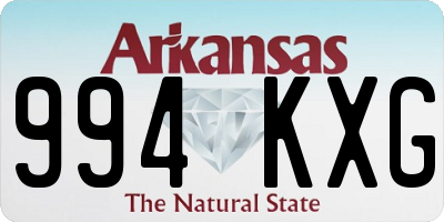 AR license plate 994KXG