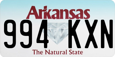 AR license plate 994KXN
