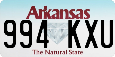 AR license plate 994KXU