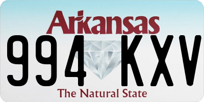 AR license plate 994KXV