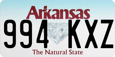 AR license plate 994KXZ