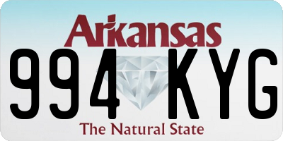AR license plate 994KYG