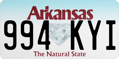 AR license plate 994KYI