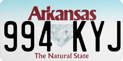 AR license plate 994KYJ