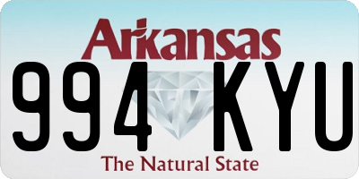 AR license plate 994KYU