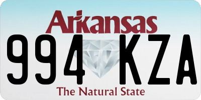 AR license plate 994KZA